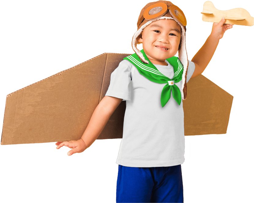 Happy child at Sparks Preschool